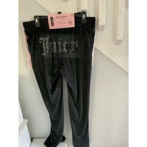 NWT Lot x2 Juicy Couture Rhinestones Logo Sleep Shorts Pants Set SIZE LARGE